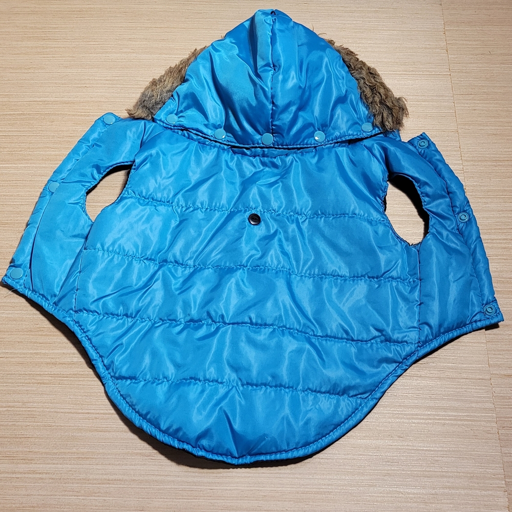 Dogs Blue Hooded Jacket - Picture 3 of 15